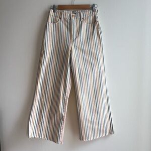 NOT AVAILABLE Wrangler Striped Wide-Leg Jeans